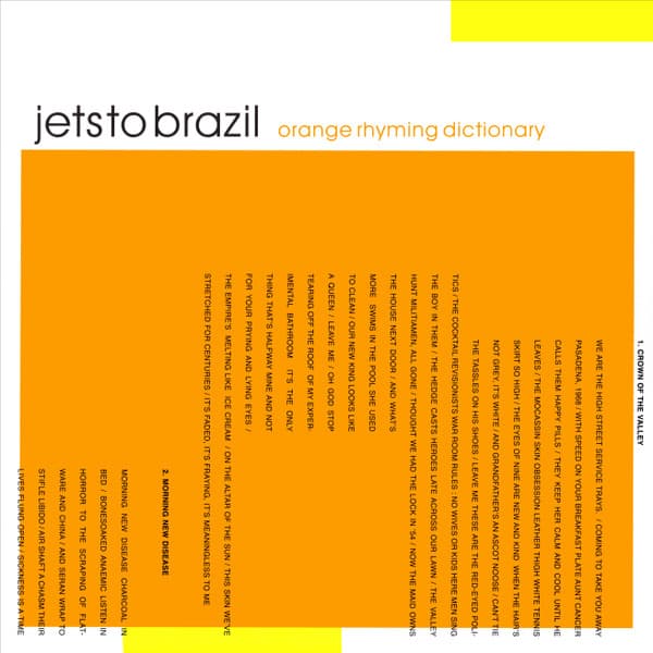 JETS TO BRAZIL - ORANGE RHYMING DICTIONARY (OGV)