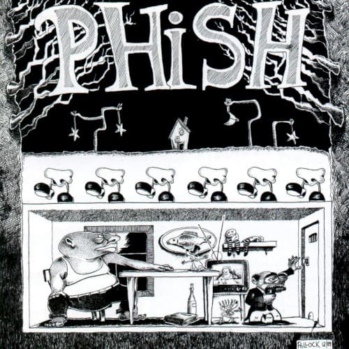 PHISH - JUNTA (FLUFFHEAD BLACK + WHITE SWIRLY)