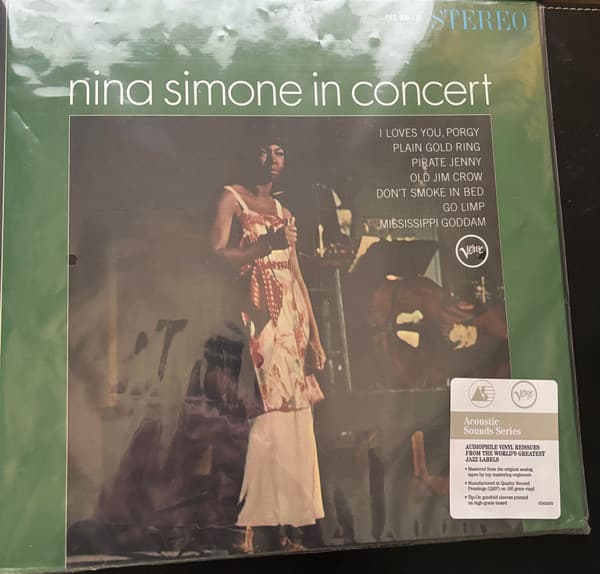 SIMONE,NINA - NINA SIMONE IN CONCERT (VERVE ACOUSTIC SOUNDS SER)