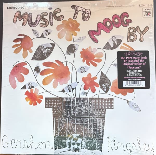 KINGSLEY, GERSHON - MUSIC TO MOOG BY (STRAWBERRY BLACK SWIRL)