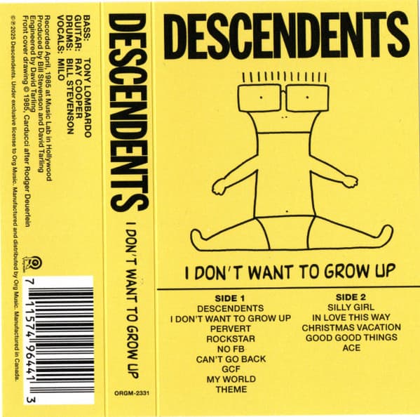 DESCENDENTS - I DON'T WANT TO GROW UP