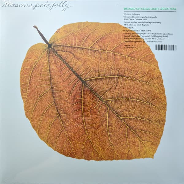 JOLLY, PETE - SEASONS (CLEAR LIGHT GREEN)