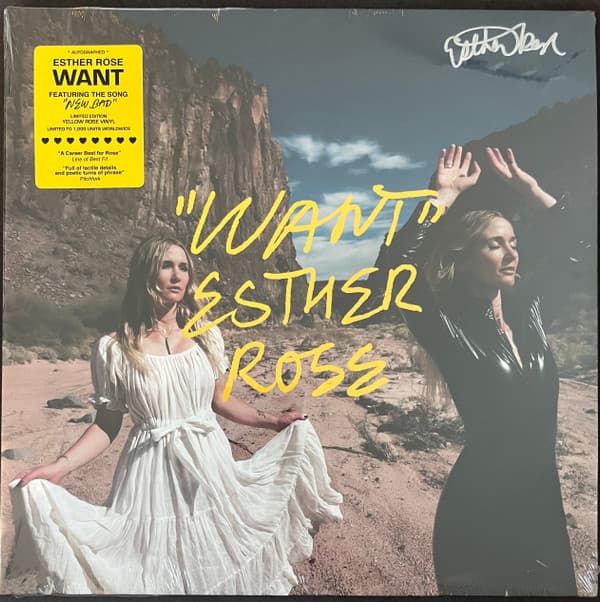 ROSE, ESTHER - WANT (YELLOW ROSE, SIGNED)