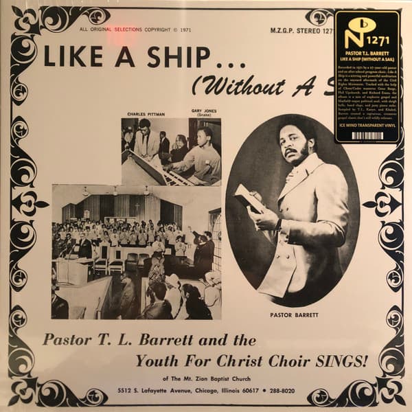 BARRETT, PASTOR T.L. - LIKE A SHIP (WITHOUT A SAIL) (ICE WIND TRANSP.)