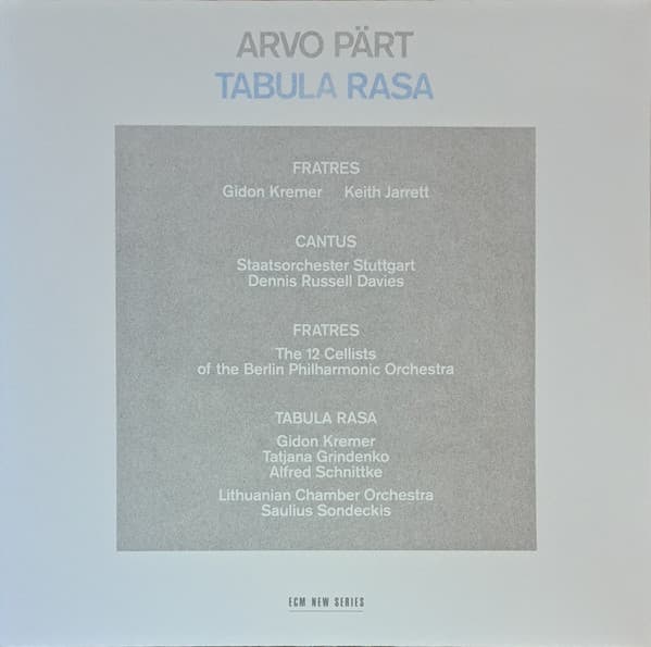 PART, ARVO - TABULA RASA