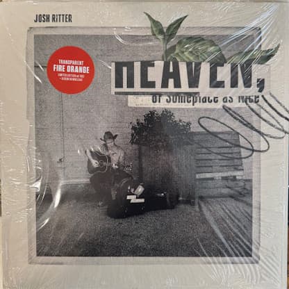 RITTER, JOSH - HEAVEN, OR SOMEPLACE AS NICE (TRANSPARENT STRAWBERRY W/ BLACK SWIRL)