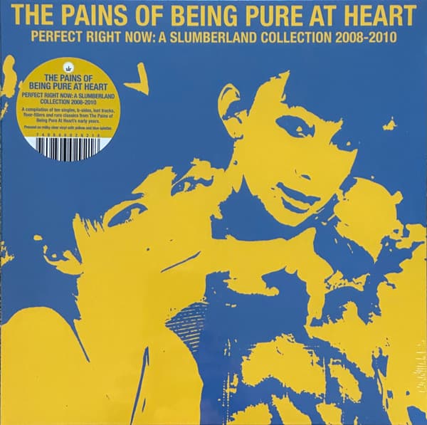 PAINS OF BEING PURE AT HEART - PERFECT RIGHT NOW: A SLUMBERLAND COLLECTION 2008-2010 (MILKY CLEAR, YELLOW/BLUE SPLATTER)
