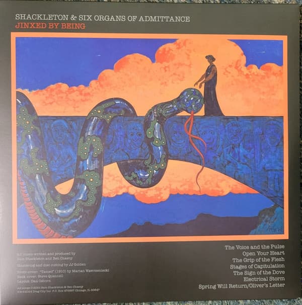 SHACKLETON & SIX ORGANS OF ADMITTANCE - JINXED BY BEING