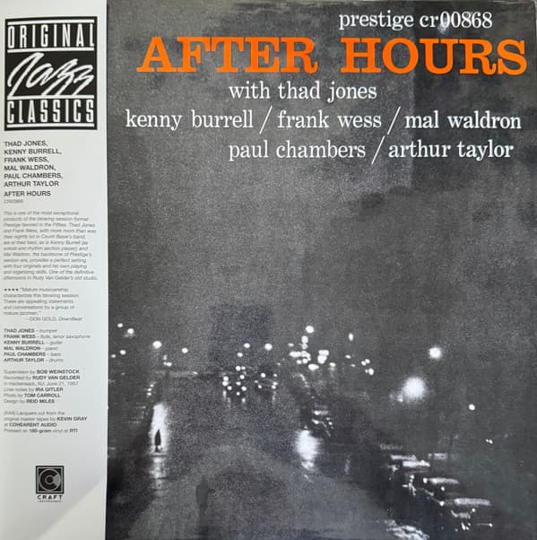 JONES, THAD / BURRELL, KENNY / WESS, FRANK - AFTER HOURS