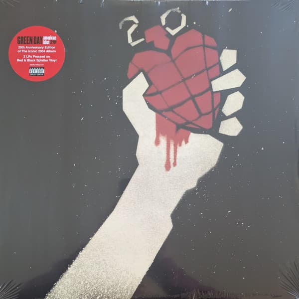 GREEN DAY - AMERICAN IDIOT (20TH ANN. RED & BLACK SPLATTER)