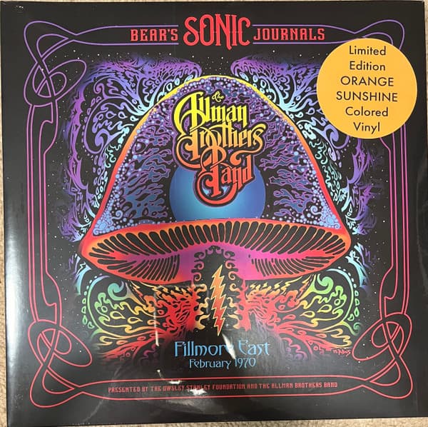 ALLMAN BROTHERS BAND, THE - BEAR'S SONIC JOURNALS: FILLMORE EAST FEB 1970
