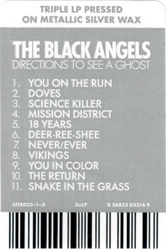 BLACK ANGELS - DIRECTIONS TO SEE A GHOST - METALLIC SILVER (COLV)