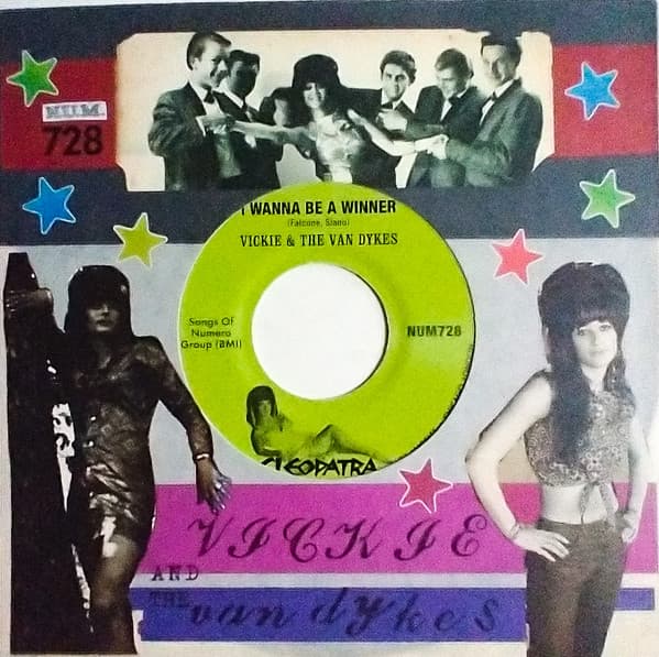 VICKIE & THE VAN DYKES - I WANNA BE A WINNER B/W OUTCAST - PEACH/WHITE