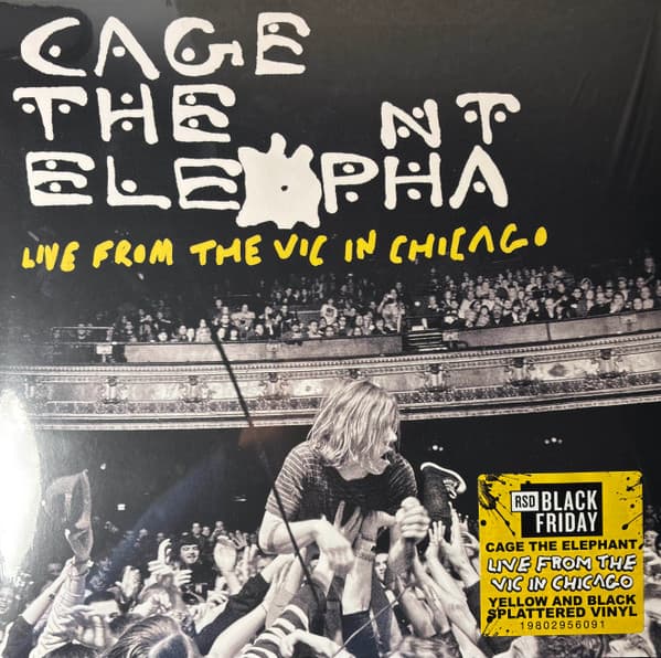 CAGE THE ELEPHANT - LIVE FROM THE VIC IN CHICAGO (YELLOW AND BLACK SPLATTER)
