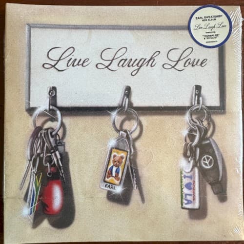 EARL SWEATSHIRT - LIVE LAUGH LOVE (BLACK/ORANGE CRUSH)