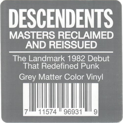 DESCENDENTS - MILO GOES TO COLLEGE - GRAY (COLV) (GRY)