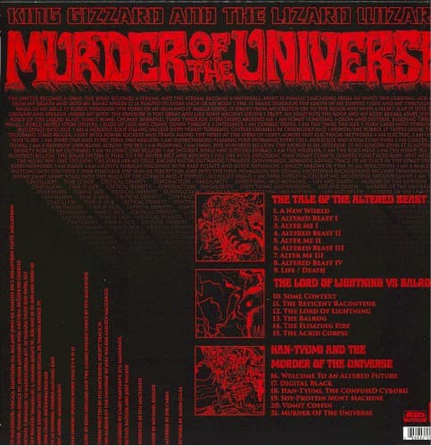 KING GIZZARD & THE LIZARD WIZARD - MURDER OF THE UNIVERSE (CVNL) (GRN) (YLW)