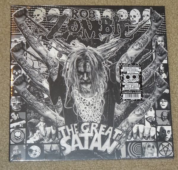 ZOMBIE, ROB - THE GREAT SATAN (BLACK AND WHITE SWIRL)